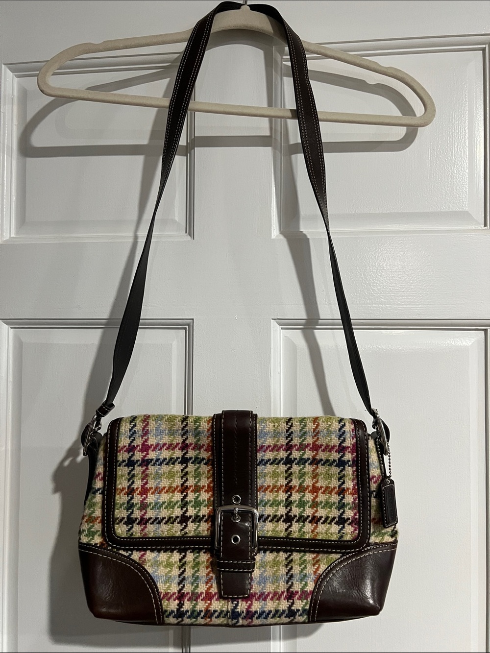 Coach Hampton Tattersall Houndstooth bag